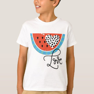 Watermelon Heart Love Fruit Pool Party Swim T-Shirt