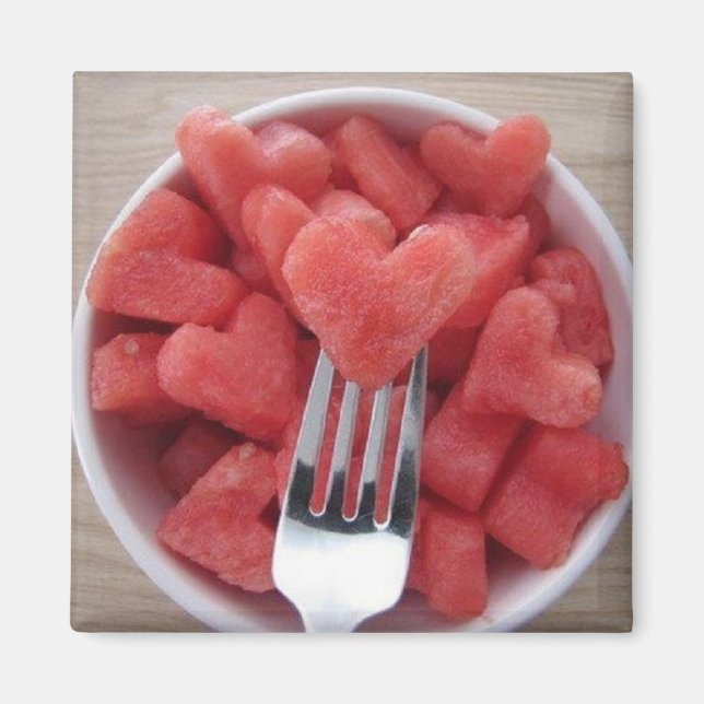 Watermelon Heart Magnet (Front)