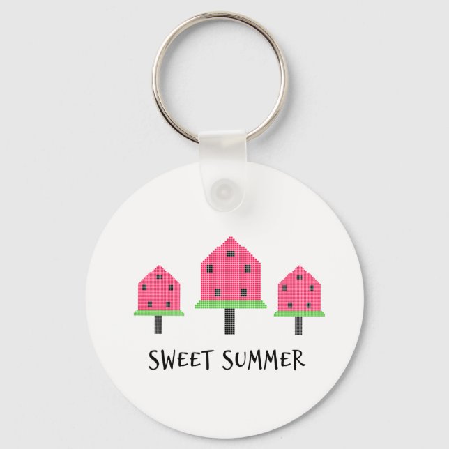 Watermelon ice cream key ring (Front)