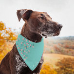 Watermelon Ice Cream Seeds Script Name Pet Bandann Bandana<br><div class="desc">Cute Pet Name Bandanna with Watermelon Pops</div>