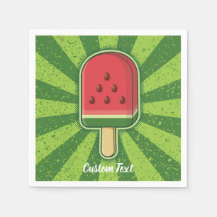 Watermelon Ice Cream Stick Napkin