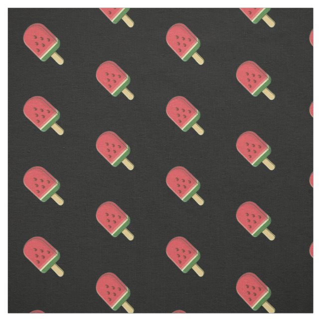 Watermelon Ice Cream Stick Pattern Fabric (Swatch)