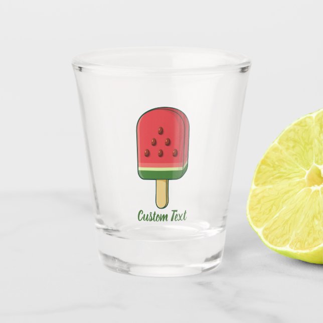 Watermelon Ice Cream Stick Shot Glass (Front)