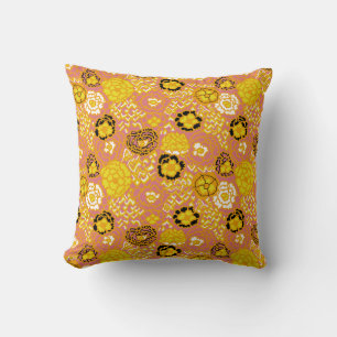 Watermelon Lemon Gold Cushion