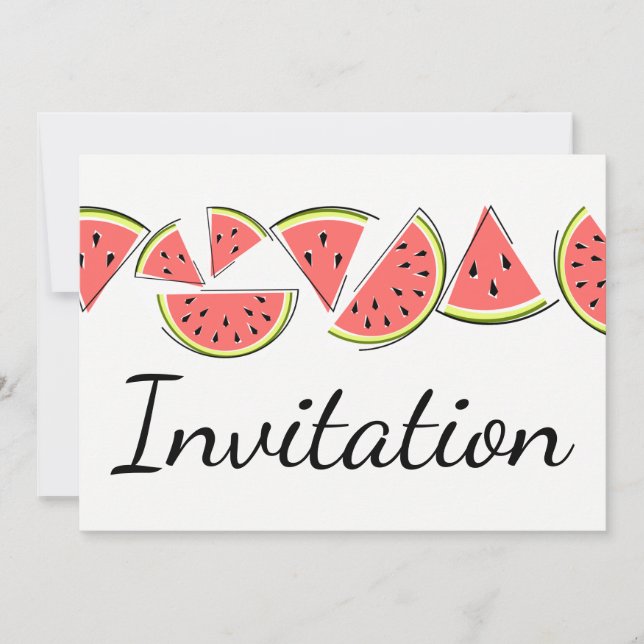 Watermelon Line invitation (Front)
