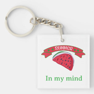Watermelon love in summer key ring