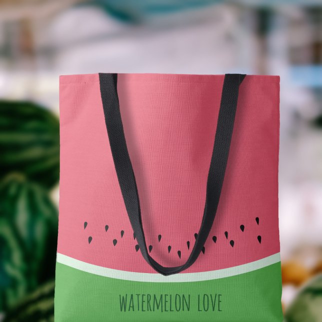 Watermelon Love Personalised Pink and Green Summer Tote Bag (Let's face it, who doesn't adore a juicy watermelon?!)