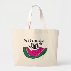 Watermelon Makes Me Smile Tote Bag