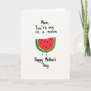 Watermelon Moms Day Card