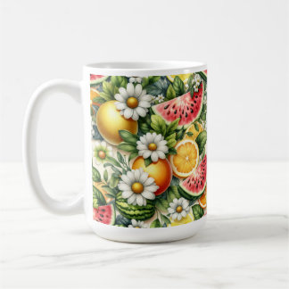 Watermelon Mug, Summer Mug, Design Lemon Coffee  Mug