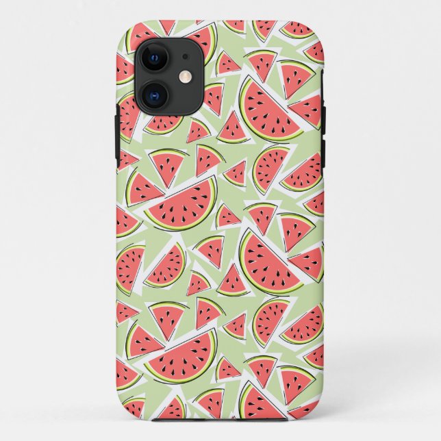 Watermelon Multi iPhone case green (Back)