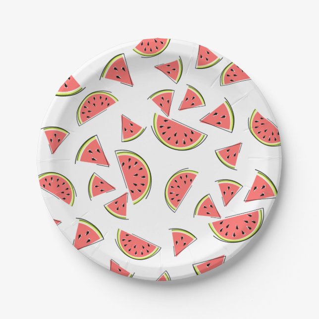 Watermelon Multi paper plates (Front)