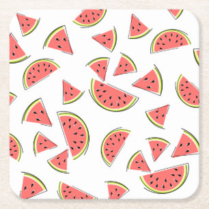 Watermelon Multi Square Paper Coaster