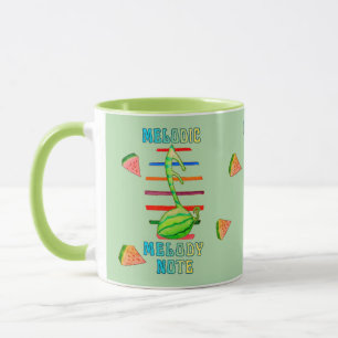 WATERMELON MUSIC FUSION DESIGNED MUG 