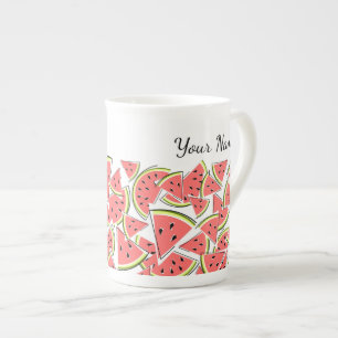 Watermelon Name Bone China Mug
