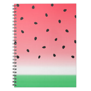 Watermelon Ombre Stripes Notebook