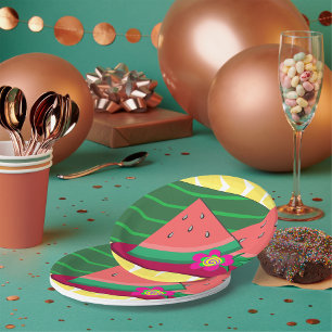 Watermelon On A Plate Paper Plates