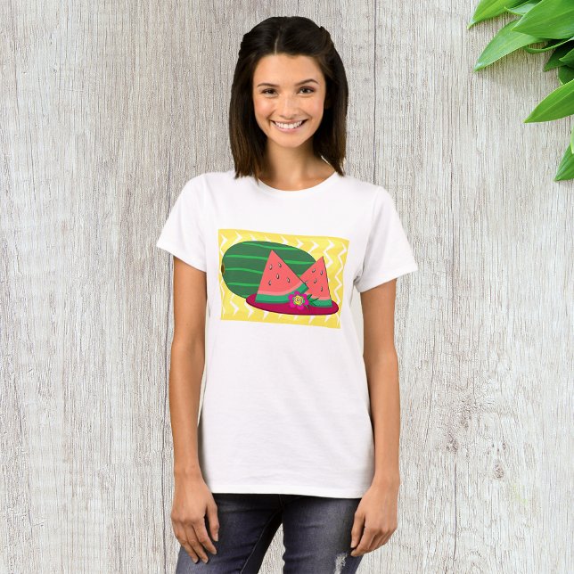 Watermelon On A Plate Womens T-Shirt (Creator Uploaded)