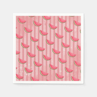 Watermelon One in a Melon Birthday Party Paper Pla Napkin