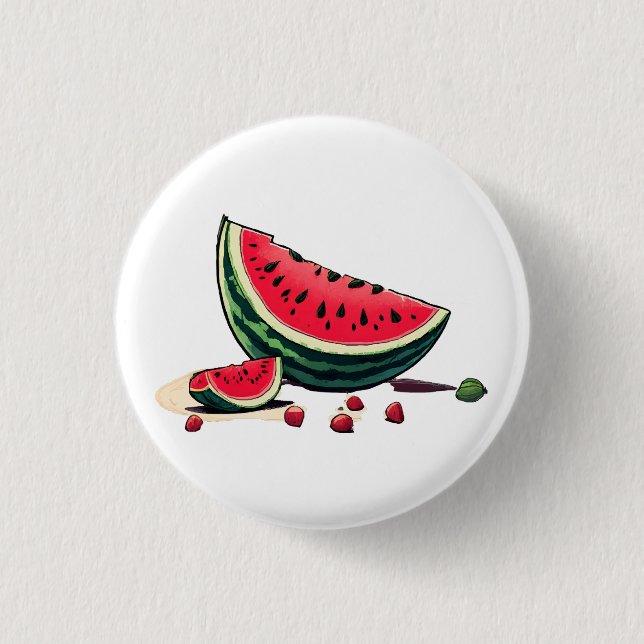 Watermelon Palestine 3 Cm Round Badge (Front)