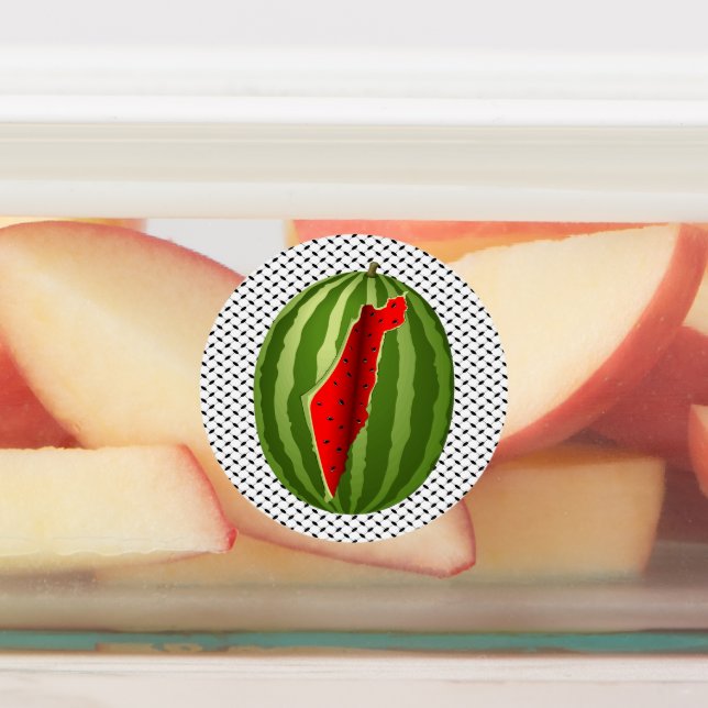 Watermelon Palestine Map Slice (Affixed)