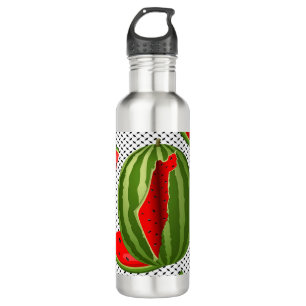 Watermelon Palestine Map Slice 710 Ml Water Bottle