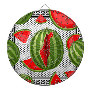 Watermelon Palestine Map Slice Dartboard