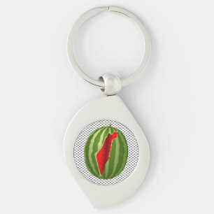 Watermelon Palestine Map Slice Key Ring