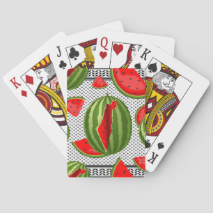 Watermelon Palestine Map Slice Playing Cards