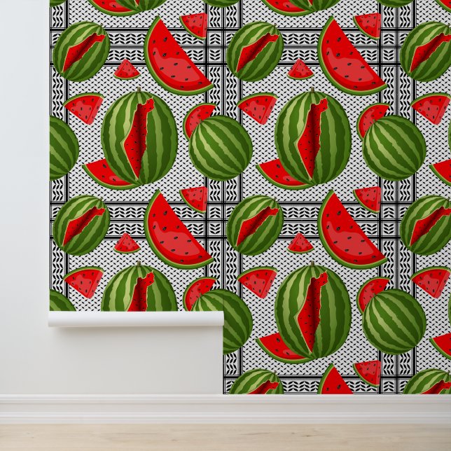 Watermelon Palestine Map Slice Wallpaper (Application)