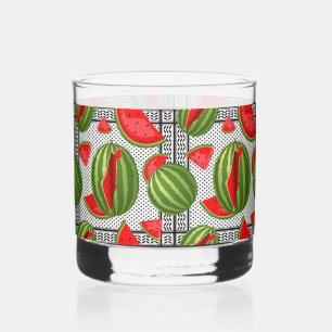 Watermelon Palestine Map Slice Whiskey Glass