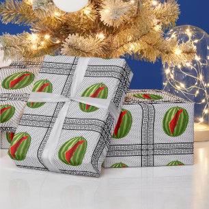 Watermelon Palestine Map Slice Wrapping Paper