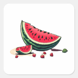 Watermelon Palestine Square Sticker