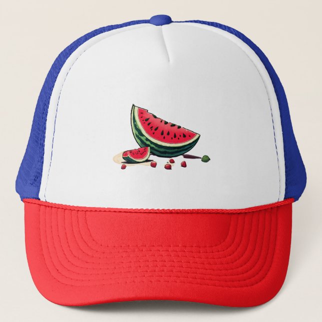 Watermelon Palestine Trucker Hat (Front)