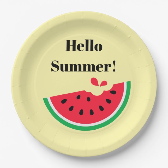 Watermelon Paper Plate (Front)