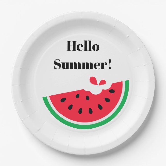 Watermelon Paper Plate (Front)