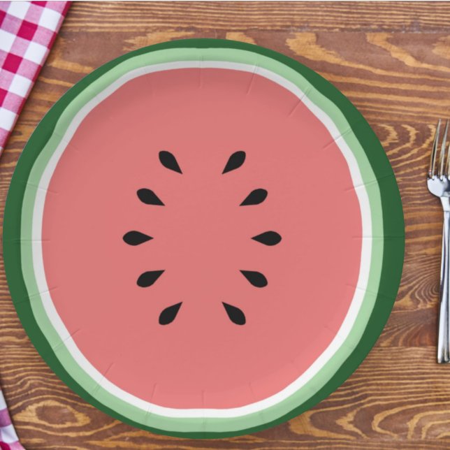 Watermelon Paper Plate (Creator Uploaded)