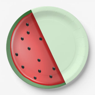 Watermelon Paper Plate