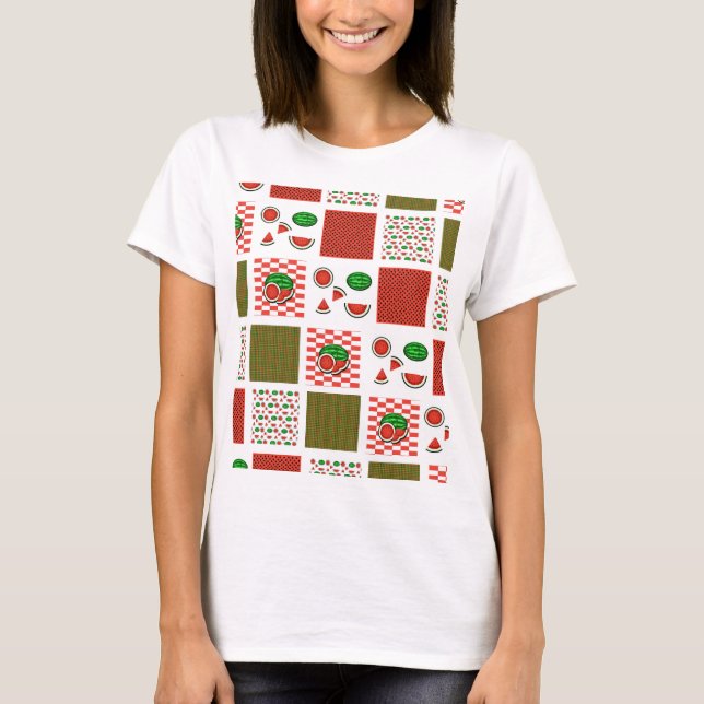 Watermelon Patchwork T-Shirt (Front)