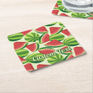 Watermelon Patterm Paper Coaster