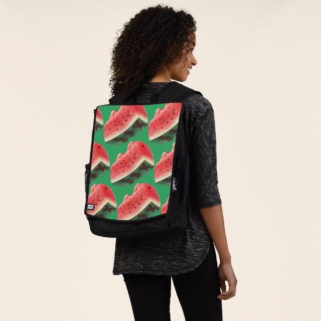 Watermelon Pattern Backpack (Worn)