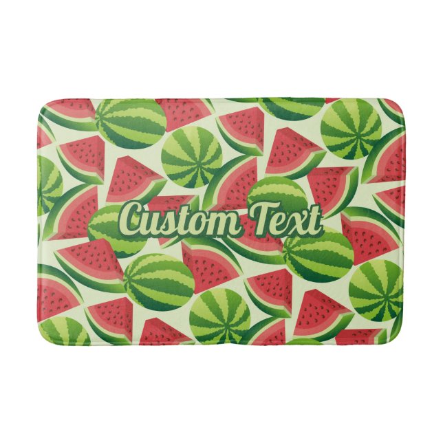 Watermelon Pattern Bath Mat (Front)