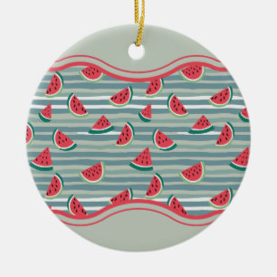 Watermelon Pattern Ceramic Ornament