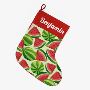 Watermelon Pattern Christmas Stocking