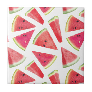 Watermelon Pattern Creation 2 Ceramic Tile