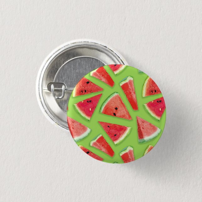 Watermelon Pattern Creation 3 3 Cm Round Badge (Front & Back)