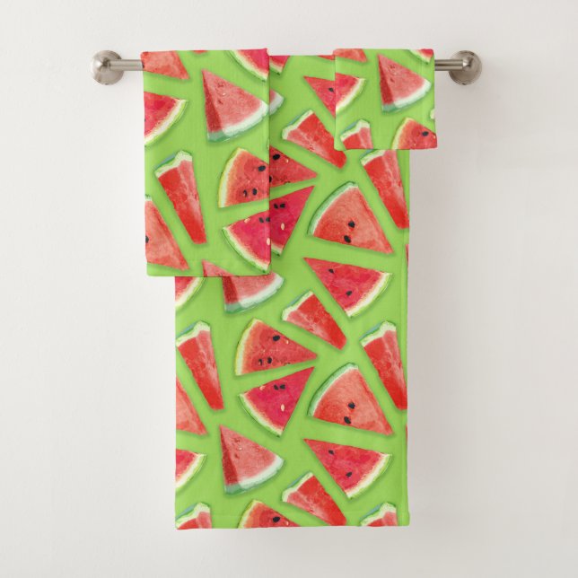 Watermelon Pattern Creation 3 Bath Towel Set (Insitu)