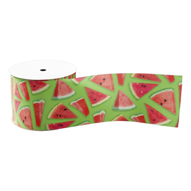 Watermelon Pattern Creation 3 Grosgrain Ribbon (Spool)