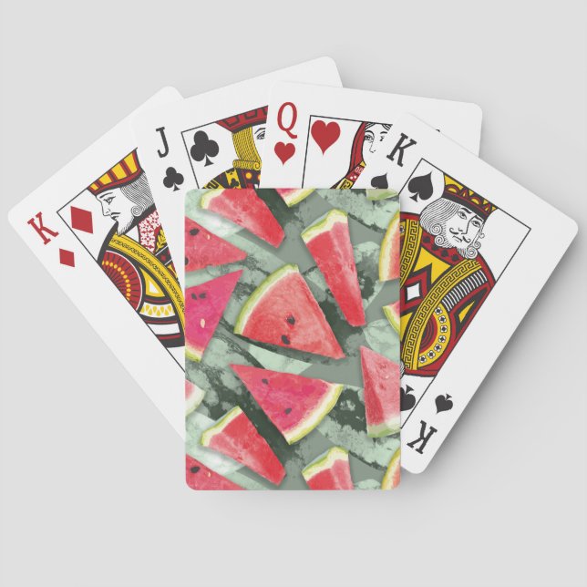 Watermelon Pattern Creation 4 Playing Cards (Back)