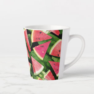 Watermelon Pattern Creation 5 Latte Mug